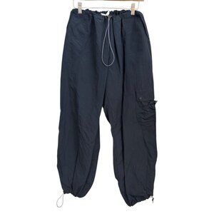 Peachy Den Womens Mimi Trousers Parachute Pants Navy XL NWT Gorpcore Streetwear